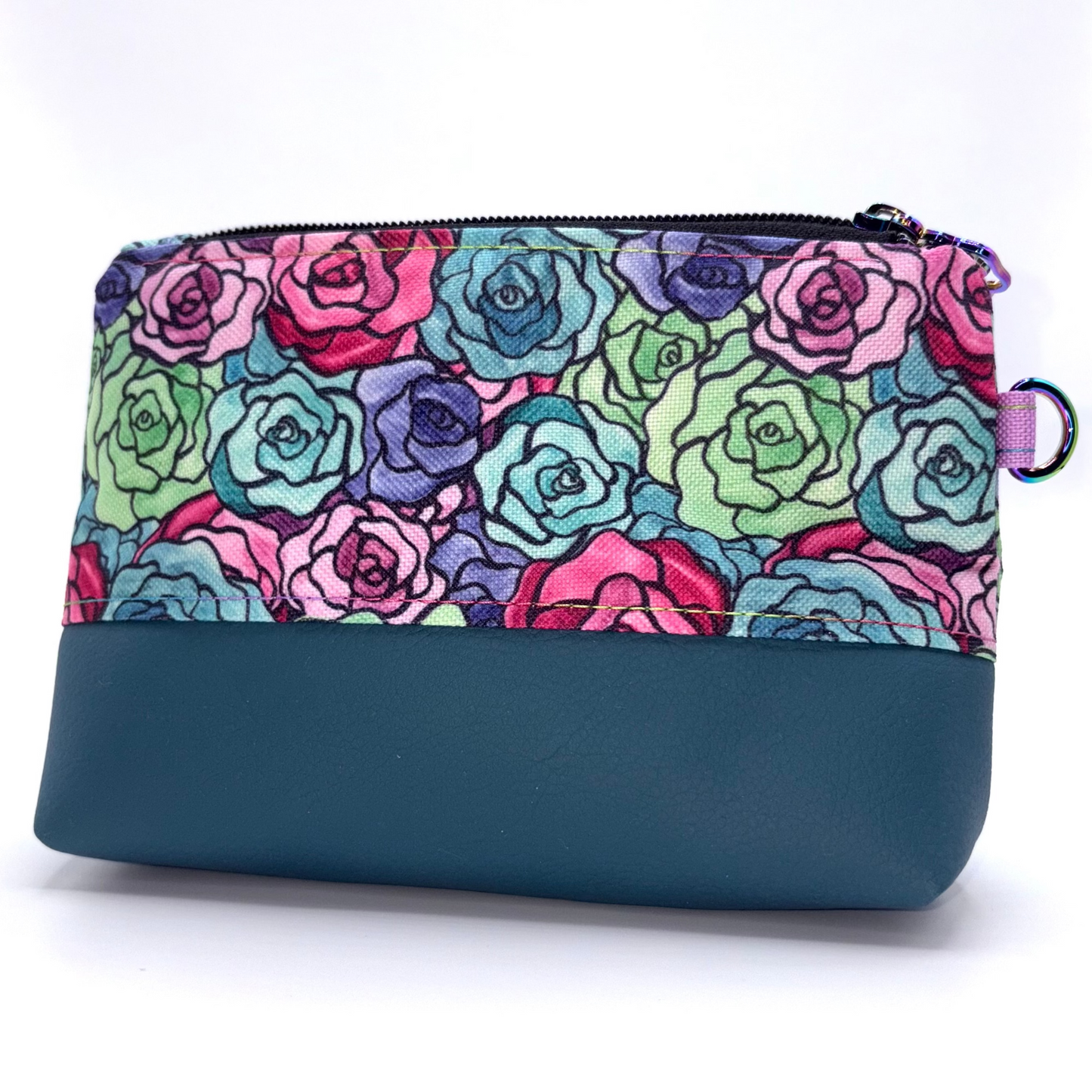 Zipper Pouch - Multi-color Floral Theme