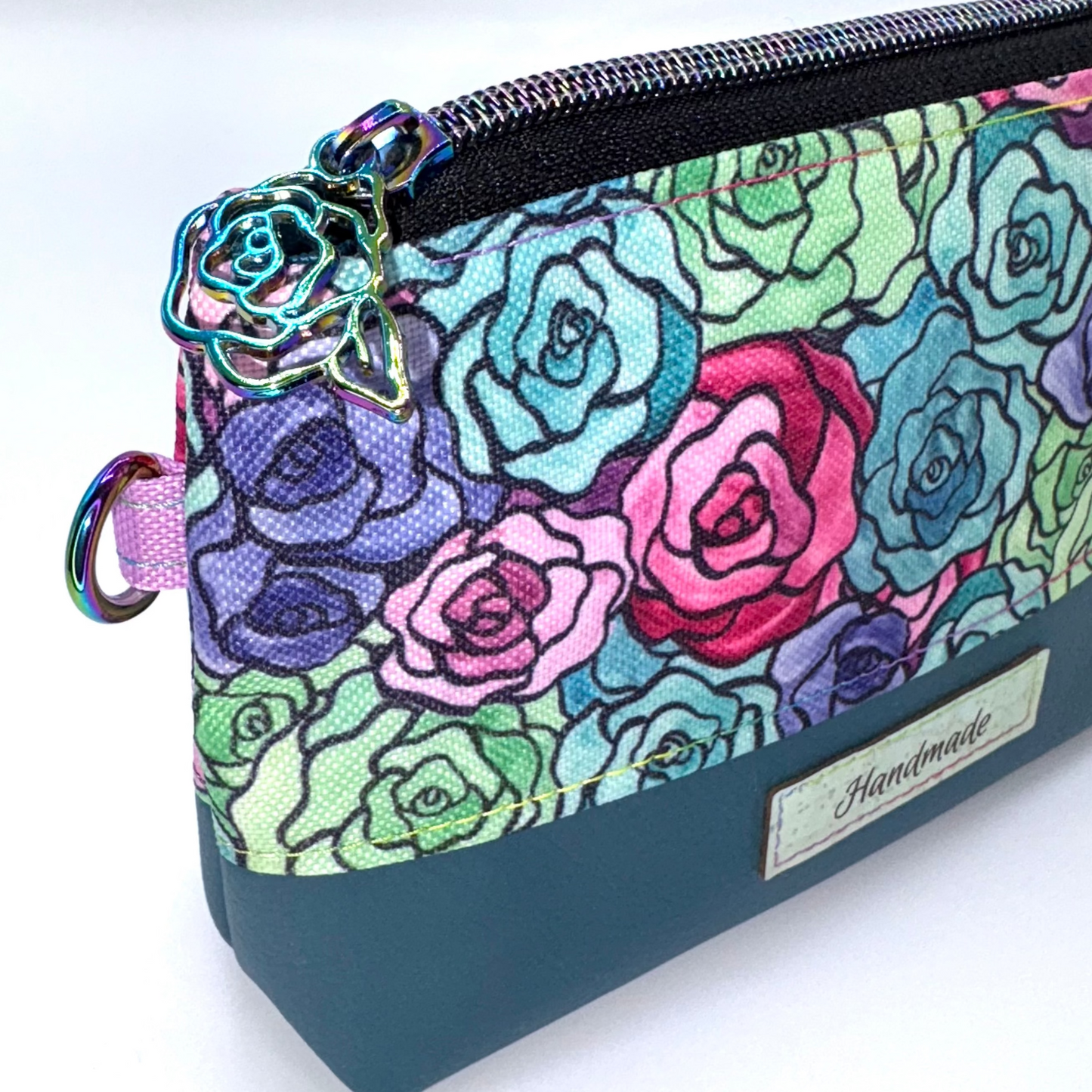 Zipper Pouch - Multi-color Floral Theme